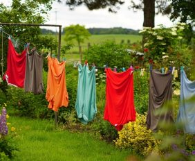 kleren ophangen tuin